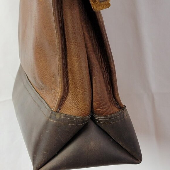 Open Hand Leather Goods Handmade Leather Tote - Gorgeous - Made to Last Lifetime - Picture 9 of 11